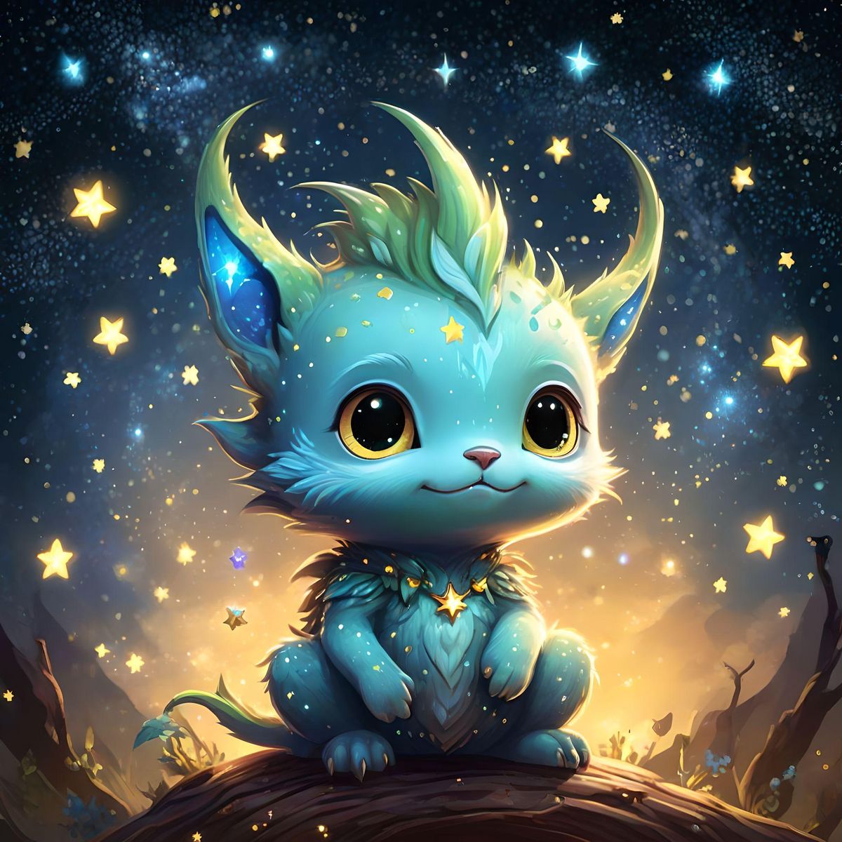 a cute dragus, starry