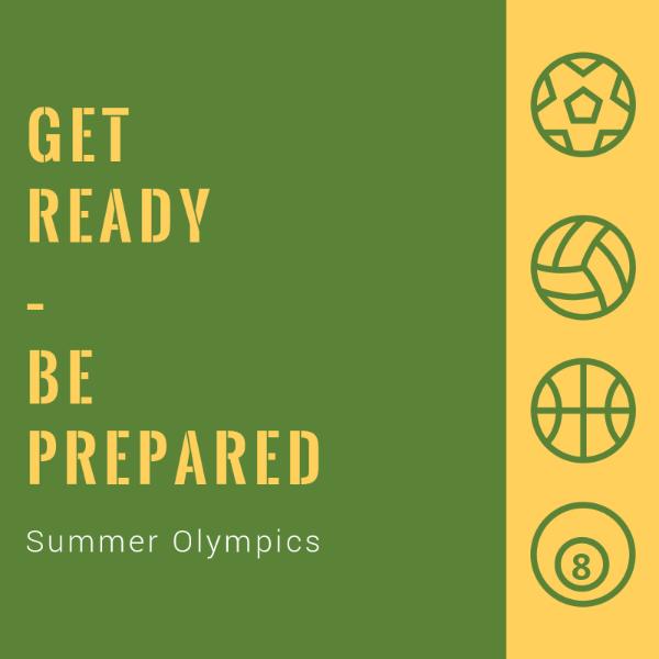 Customizable Summer Olympics Instagram Post Instagram Post Templates