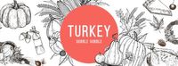 festival, holiday, reunion, Turkey Thanksgiving Facebook Cover Template
