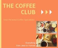 business, marketing, retail, Orange Coffee Club Poster  Large Rectangle Template