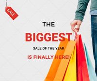 promotion, sales, promote sales, Shopping Big  Sale Facebook Post Template