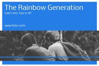 fashion, nature, gay, Blue The Rainbow Generation Blog Title Template