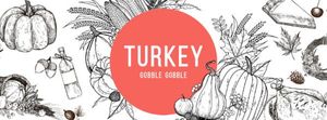 Turkey Thanksgiving Facebook Cover
