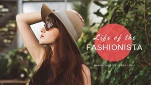 lifestyle, life, photo, Fashionista Youtube Channel Art Template
