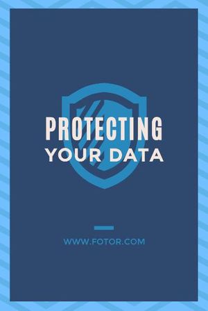 protection, protect date, protect, Blue Anti-virus Software Pinterest Post Template