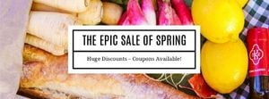 season, 春季, 季节, Spring Discount Facebook Cover Template