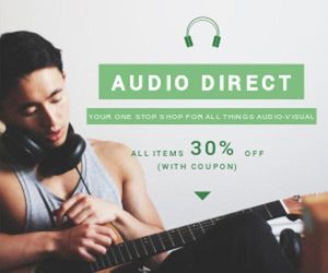 music, marketing, class, Audio Direct Sales Medium Rectangle Template