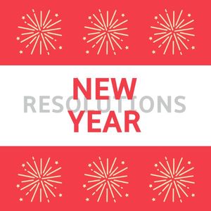 story, media, festival, Sparking Happy New Year Resolution Instagram Post Template