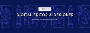 design, designer, creative, Digital Editor Facebook Cover Template