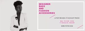 sales, promotion, bags, Fashion Discount Facebook Cover Template