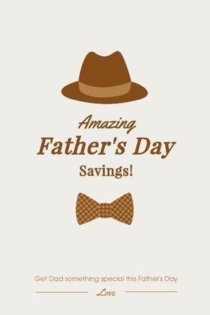 festival, fathers day, holiday, Father's Day Promotion Pinterest Post Template