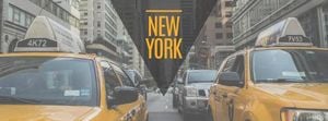 travel, new york, tourist, City Life Facebook Cover Template