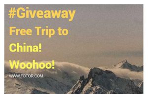 travel, journey, trip, Giveaway Yellow Blog Title Template