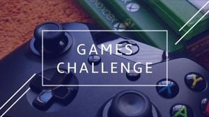 entertainment, gaming, game challenge, Games Challenge Youtube Thumbnail Template