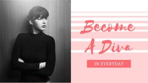 cosmetics, makeup, make up, Fashion Diva Youtube Thumbnail Template