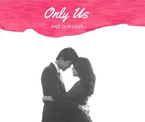 only us, our love, happy valentine, Vintage Lovers' Embrace Valentine Facebook Post Template