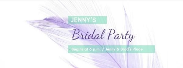 event, wedding, marriage, Bridal Party Facebook Cover Template