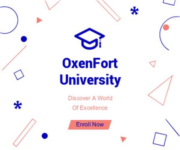 business, marketing, retail, White Oxenfort University Large Rectangle Template