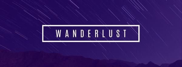 Wanderlust Facebook Cover
