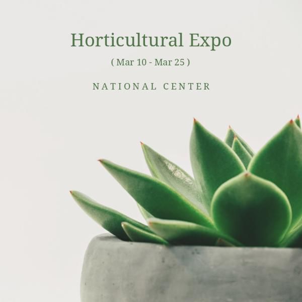 exhibition, display, business, Green Garden Photo Plants Expo Instagram Post Template