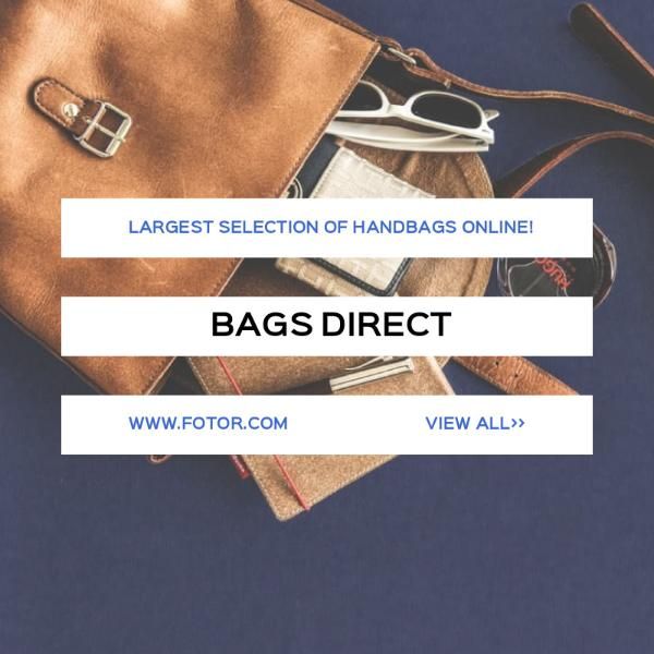 promotion, discount, story, Online Handbags Sales Instagram Post Template