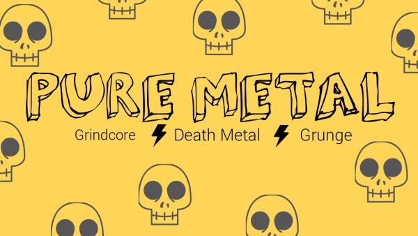 grindcore, grunge, pure mental, Metal Music Youtube Thumbnail Template