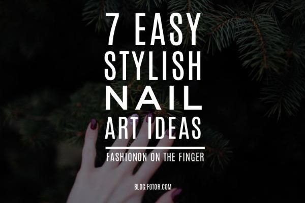fashion, beauty, article, 7 Easy Stylish Nail Blog Title Template