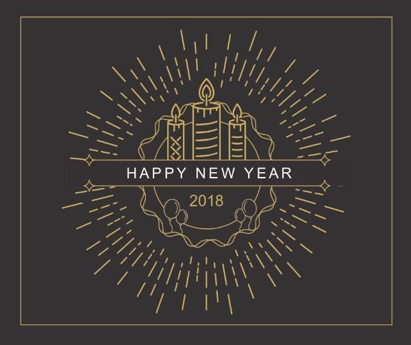 year-end, year end, celebrate, Happy New Year Facebook Post Template