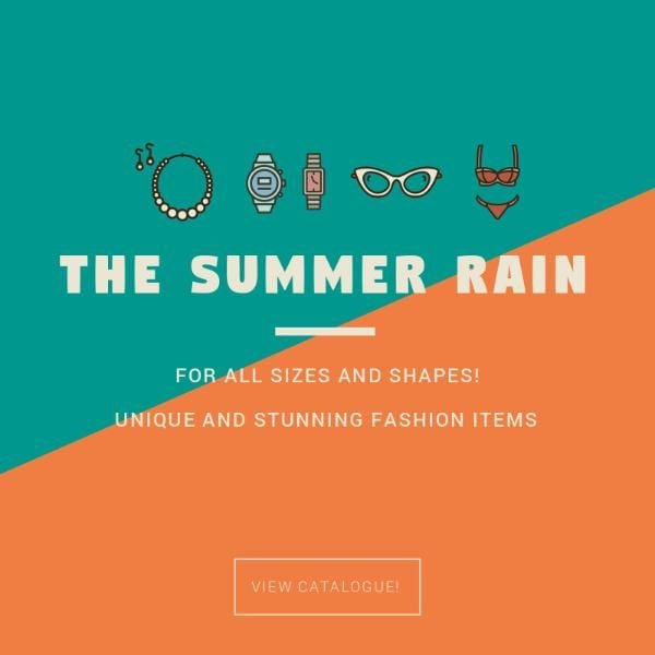 夏のファッションアクセサリーポスターインスタグラム投稿 Instagram投稿