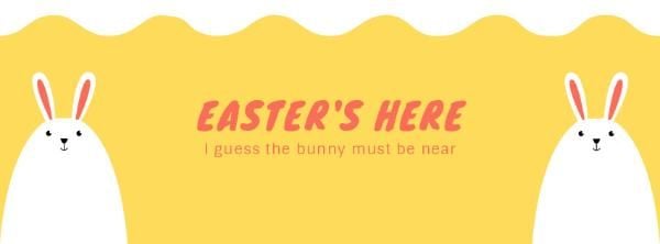 happy easter, peaceful easter, peaceful, Easter Bunny Facebook Cover Template