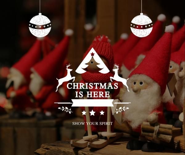 xmas, festival, holiday, Christmas Decoration Sales Facebook Post Template