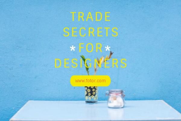 Trade Secrets For Designers Blog Title