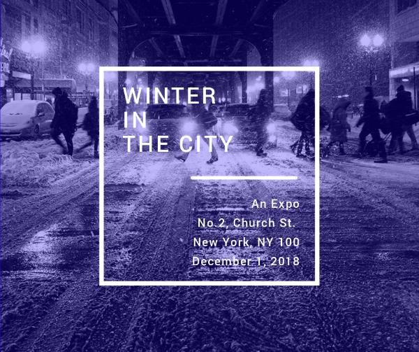 exhibition, season, display, Winter Expo Facebook Post Template