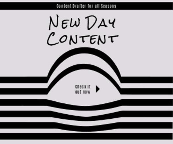 business, marketing, internet, New Day Content Large Rectangle Template
