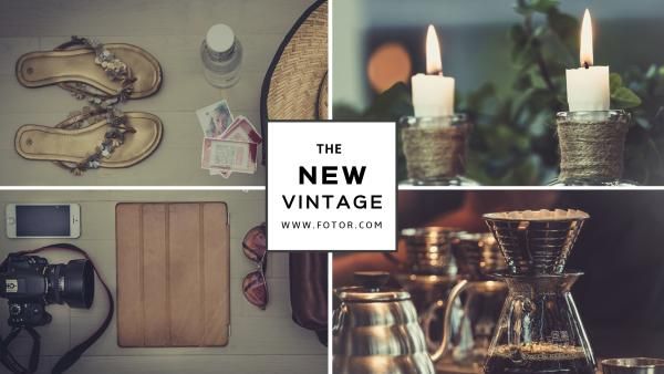 lifestyle, life, nature, Vintage Youtube Channel Art Template