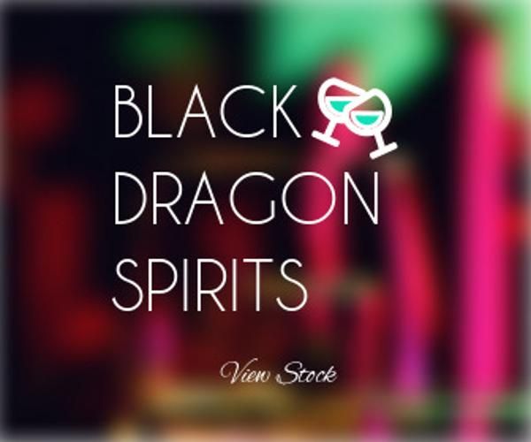 business, marketing, retail, Black Dragon Spirits Large Rectangle Template