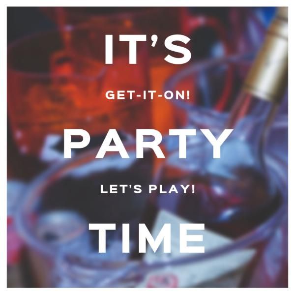 story, media, social media, Illustration Party Time Instagram Post Template