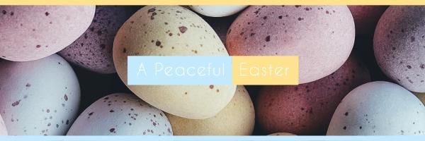 happy easter, festival, holiday, A Peaceful Easter Twitter Cover Template
