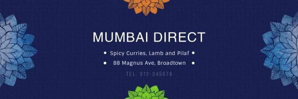 mumbai, sale, sales, Indian Food Restaurant Twitter Cover Template