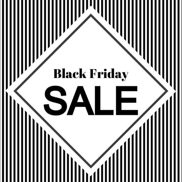 sale, promotion, sales, Monochrome Black Friday Instagram Post Template