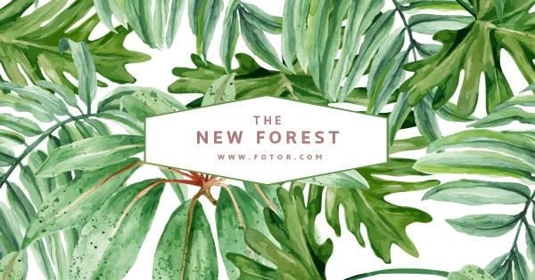 season, summer, leaves, Nature Facebook Ad Medium Template