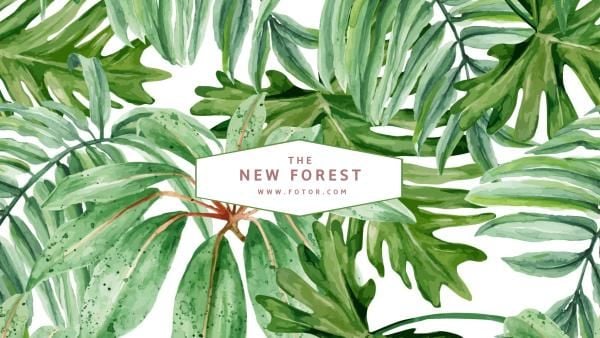Forest And Leaves Youtube Channel Art