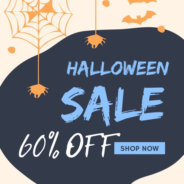 Yellow Halloween Sale Shop Now Instagram Post