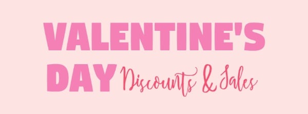 Valentine's Day Discount & Sales Facebook Cover