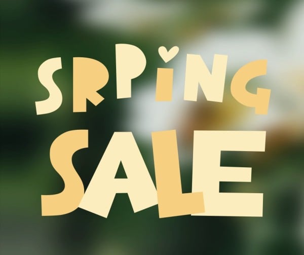 Black Friday Spring Sale Facebook Post