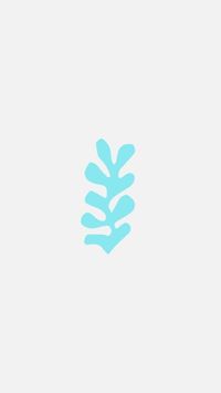ブルーイラスト植物 Instagramハイライトカバー