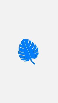 ブルーイラスト植物 Instagramハイライトカバー
