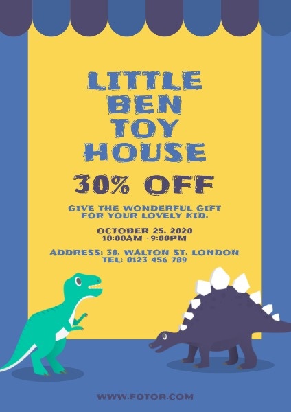 Toy House Special Offer Poster