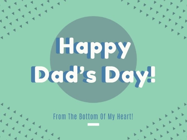 Father's day greetings Card