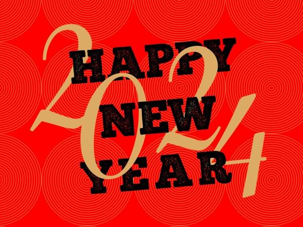 happy new year, celebration, greeting, Red New Year Card Template